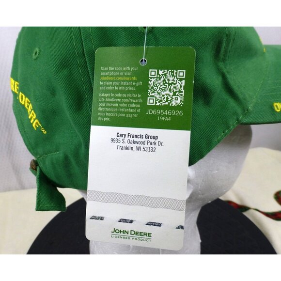 NWT John Deere Green Baseball Cap Hat Owners Edition Adjustable Strap - Picture 4 of 10